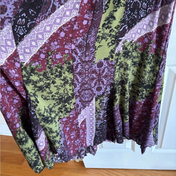 Free People Purple and Green High Low Dress - Picture 3 of 4